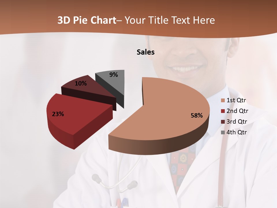 Doctor Looking Into Camera PowerPoint Template