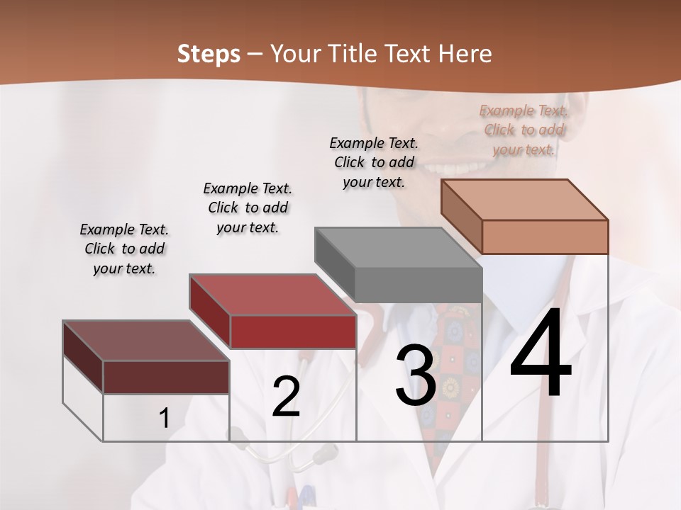 Doctor Looking Into Camera PowerPoint Template