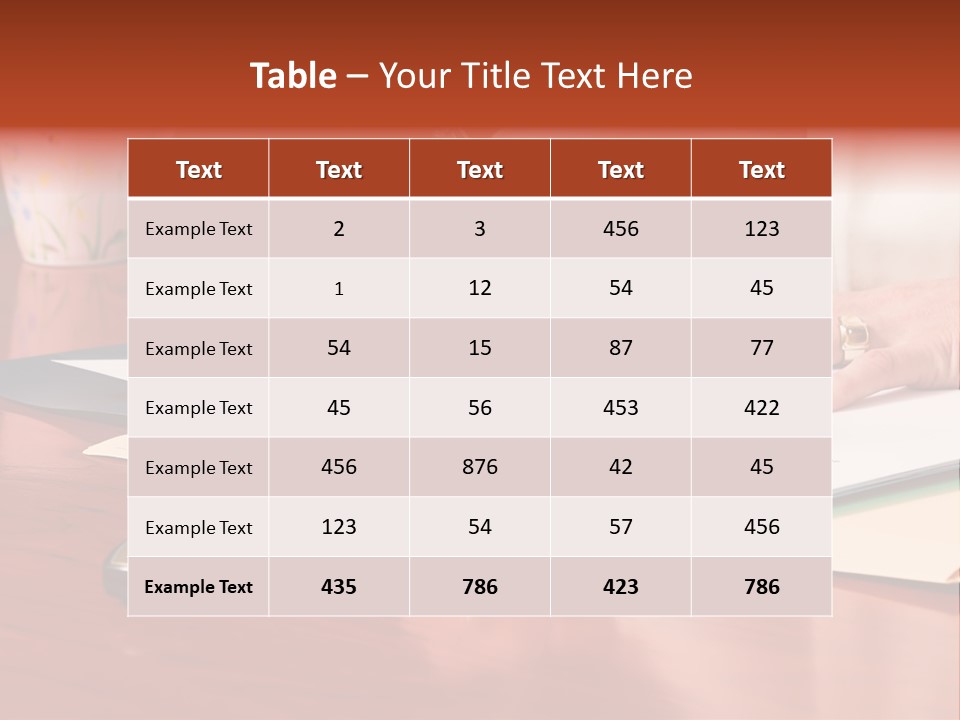 Business Woman Busy With Paper Work 4 PowerPoint Template