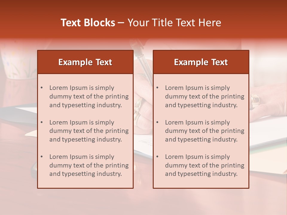 Business Woman Busy With Paper Work 4 PowerPoint Template