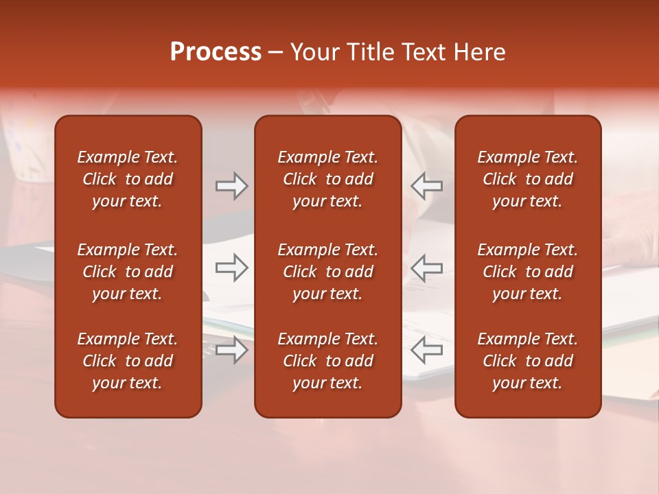 Business Woman Busy With Paper Work 4 PowerPoint Template