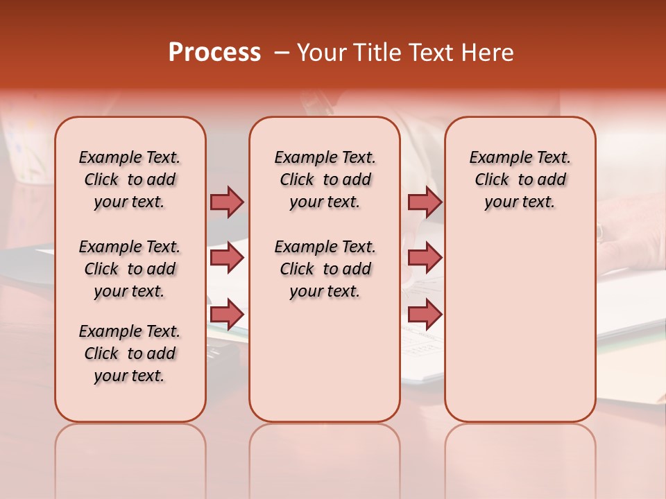 Business Woman Busy With Paper Work 4 PowerPoint Template