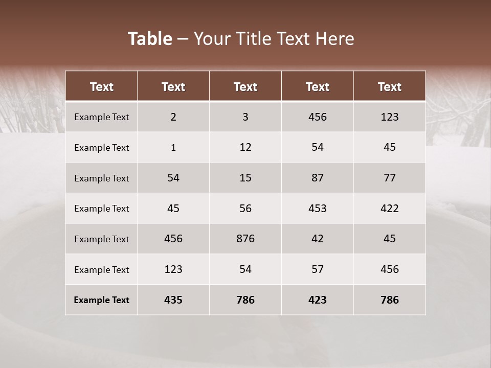 Young Japanese Woman In An Open Air Hot Onsen Bath PowerPoint Template