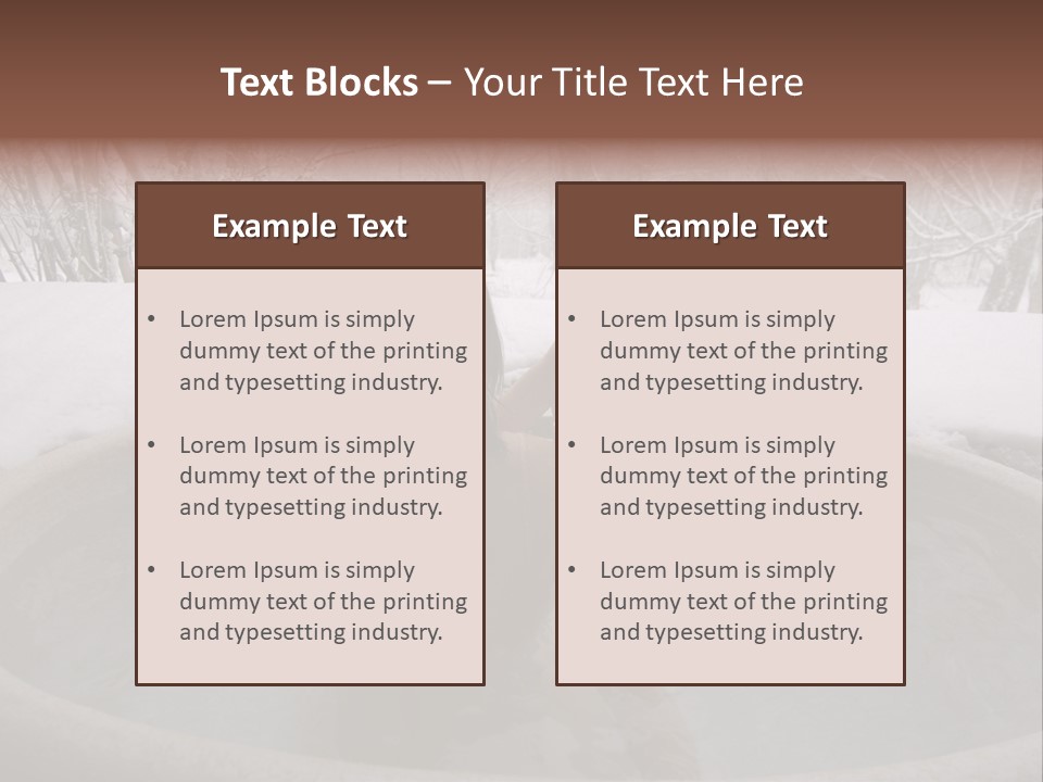 Young Japanese Woman In An Open Air Hot Onsen Bath PowerPoint Template