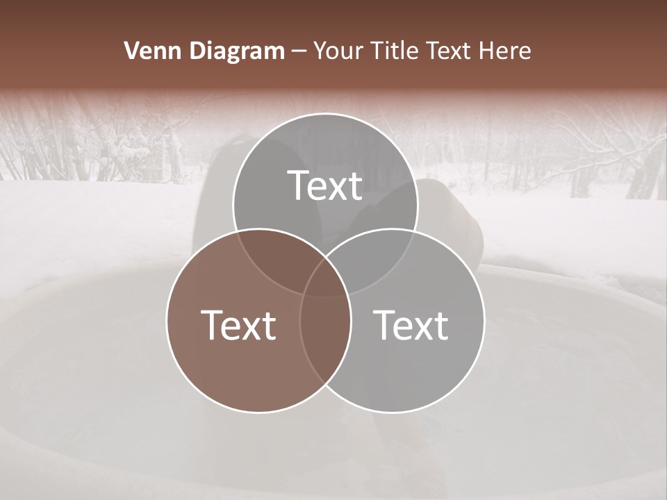 Young Japanese Woman In An Open Air Hot Onsen Bath PowerPoint Template