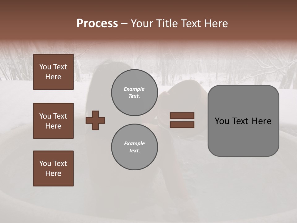 Young Japanese Woman In An Open Air Hot Onsen Bath PowerPoint Template
