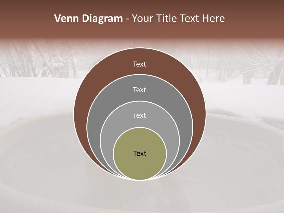 Young Japanese Woman In An Open Air Hot Onsen Bath PowerPoint Template