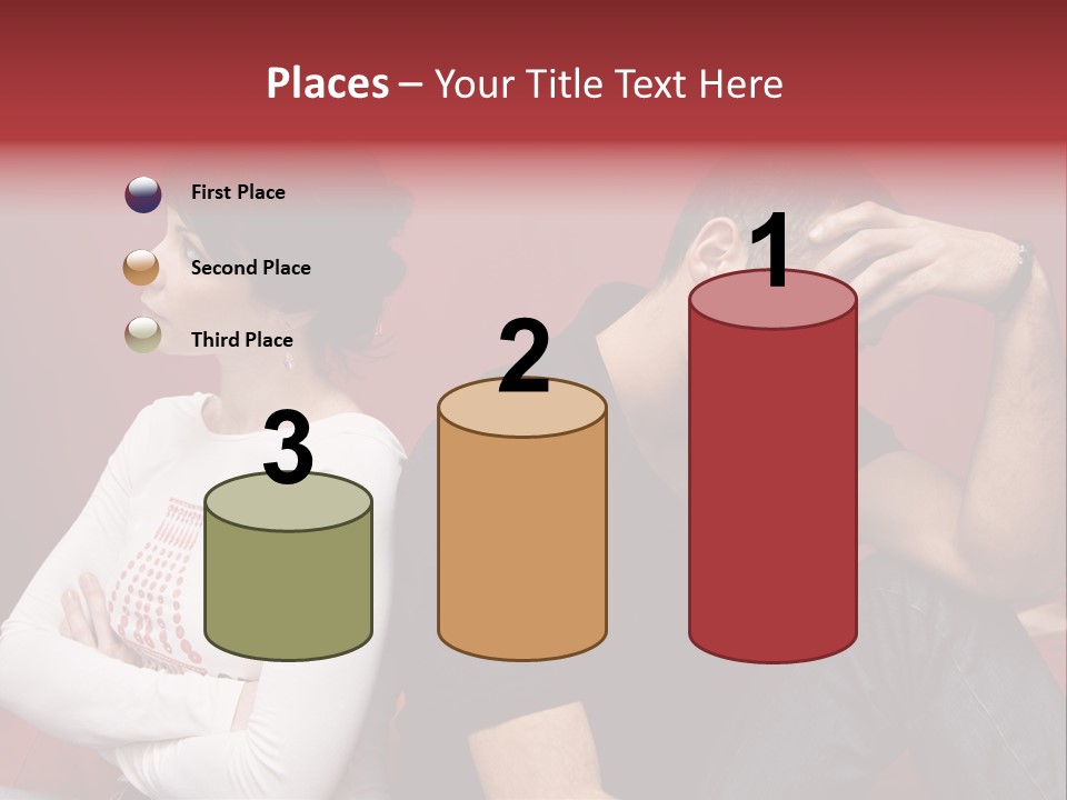 Relationship Difficulties: Young Couple Having A Fight PowerPoint Template