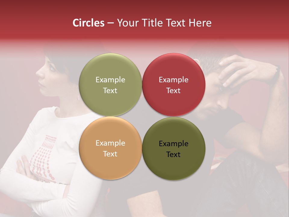 Relationship Difficulties: Young Couple Having A Fight PowerPoint Template