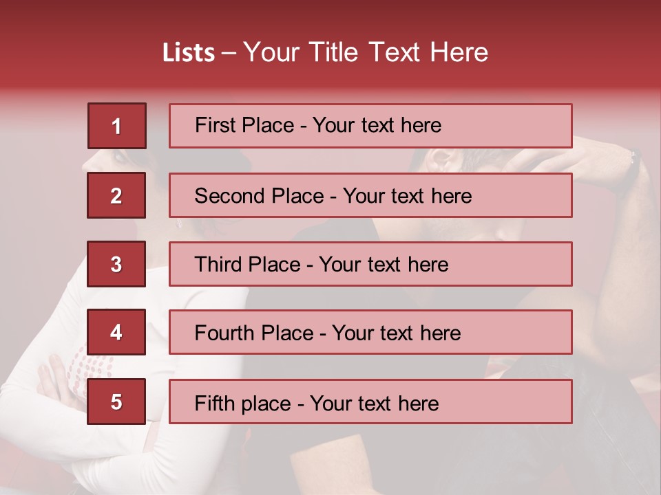 Relationship Difficulties: Young Couple Having A Fight PowerPoint Template