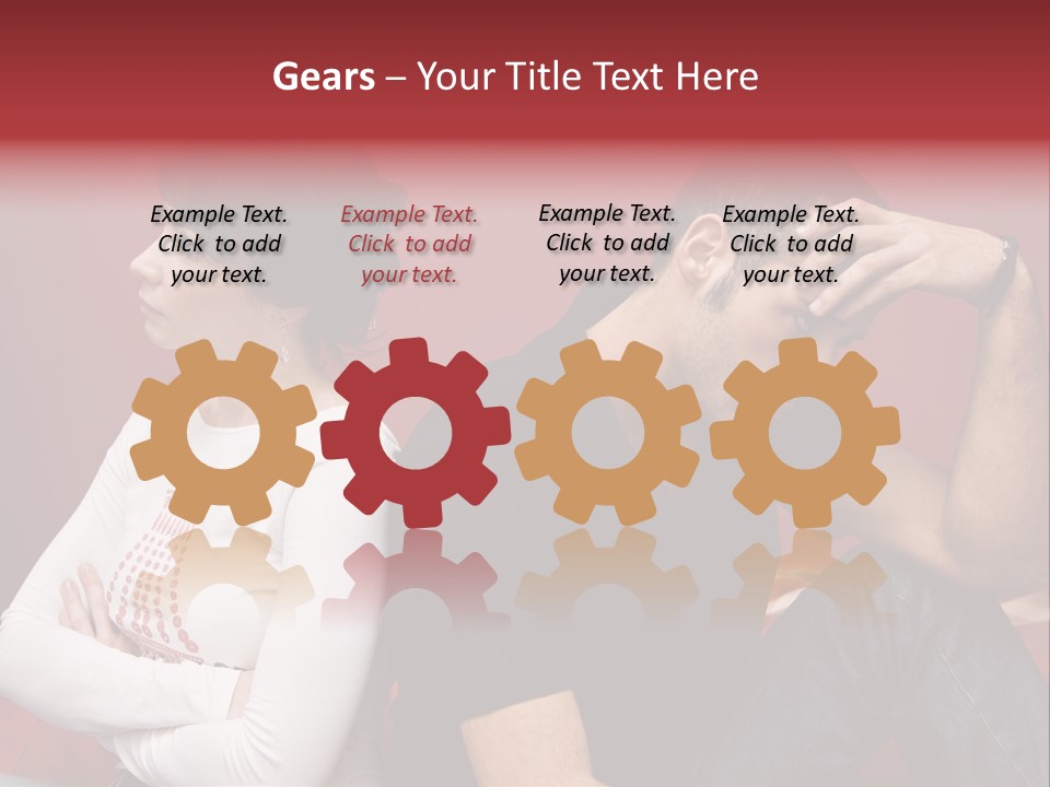 Relationship Difficulties: Young Couple Having A Fight PowerPoint Template