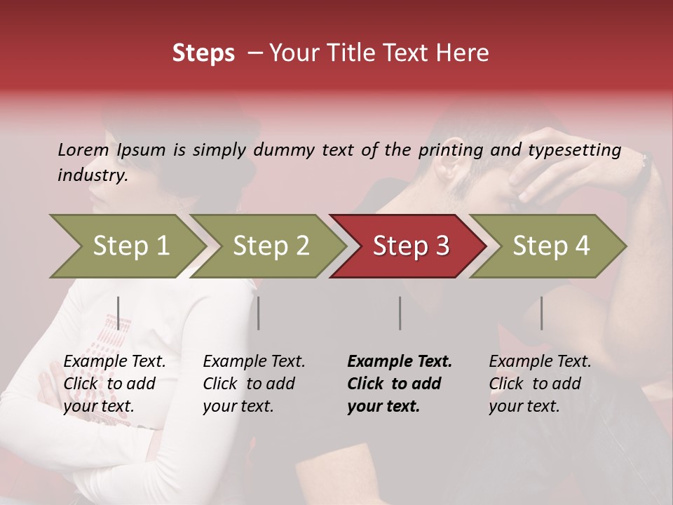 Relationship Difficulties: Young Couple Having A Fight PowerPoint Template