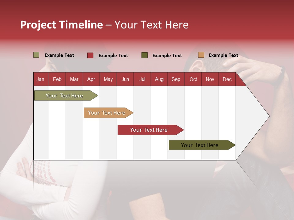 Relationship Difficulties: Young Couple Having A Fight PowerPoint Template