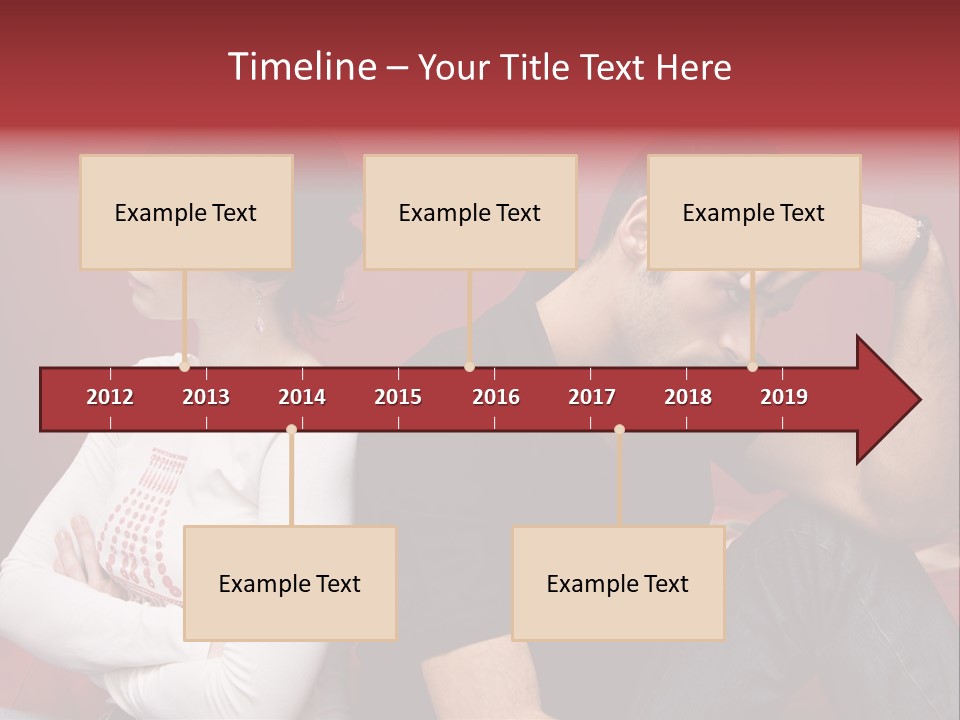 Relationship Difficulties: Young Couple Having A Fight PowerPoint Template