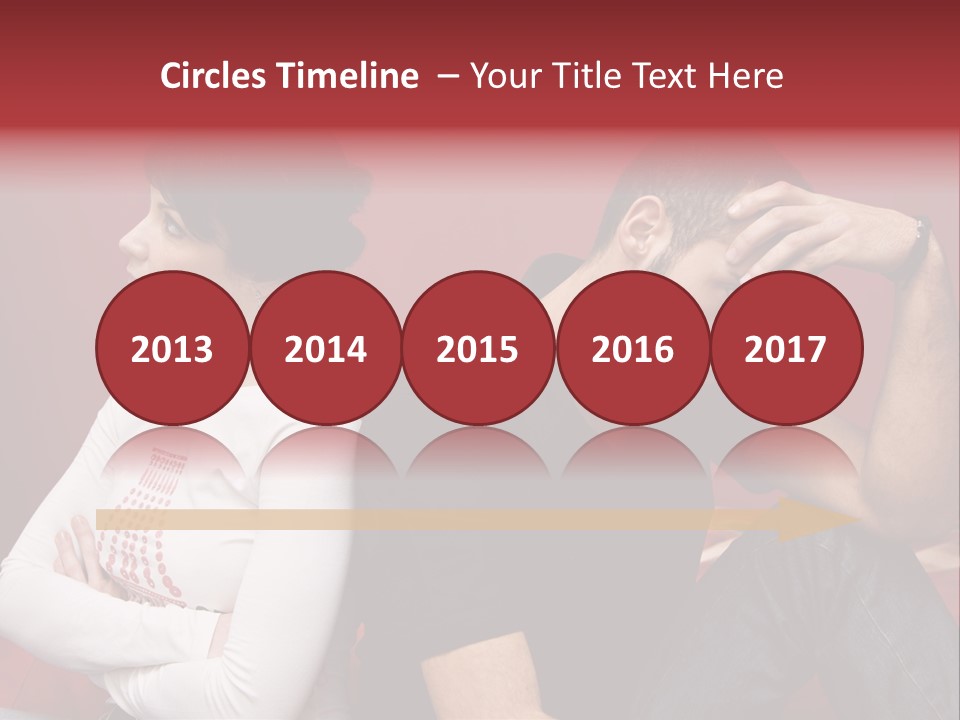 Relationship Difficulties: Young Couple Having A Fight PowerPoint Template