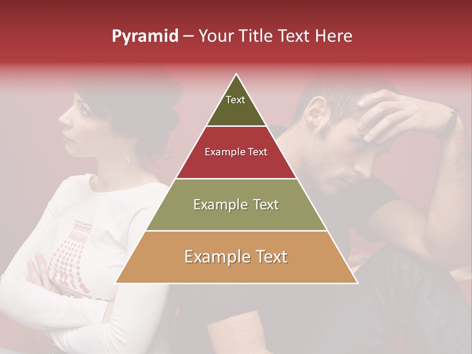 Relationship Difficulties: Young Couple Having A Fight PowerPoint Template