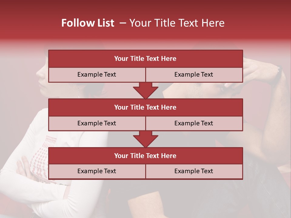 Relationship Difficulties: Young Couple Having A Fight PowerPoint Template
