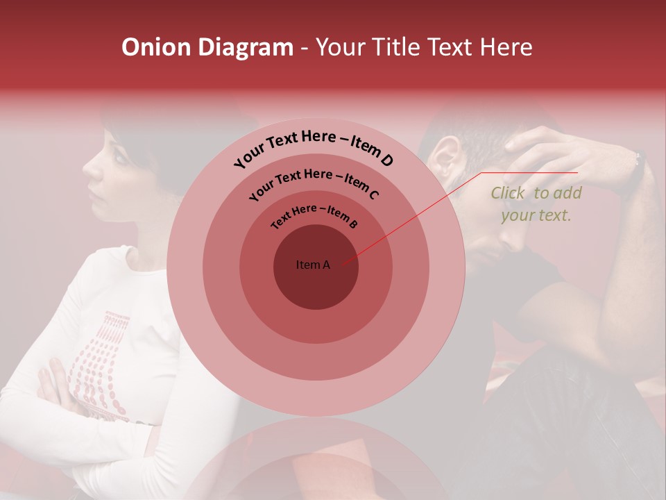 Relationship Difficulties: Young Couple Having A Fight PowerPoint Template