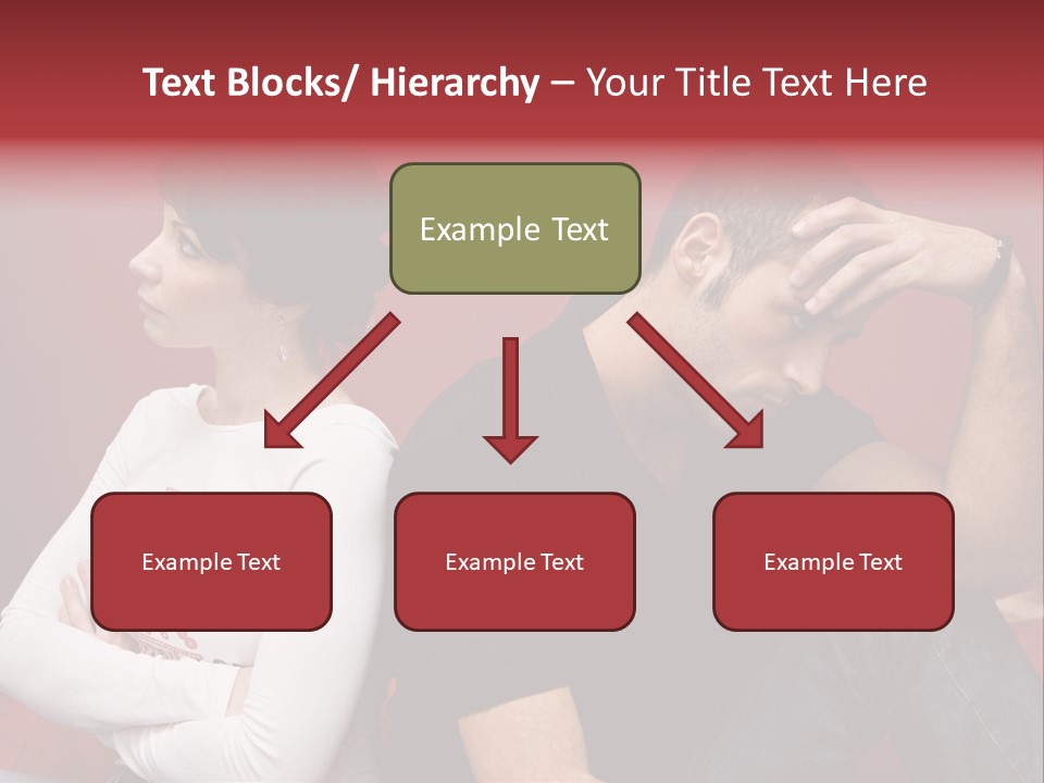 Relationship Difficulties: Young Couple Having A Fight PowerPoint Template