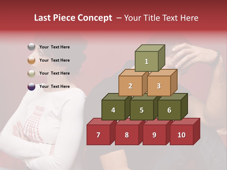 Relationship Difficulties: Young Couple Having A Fight PowerPoint Template