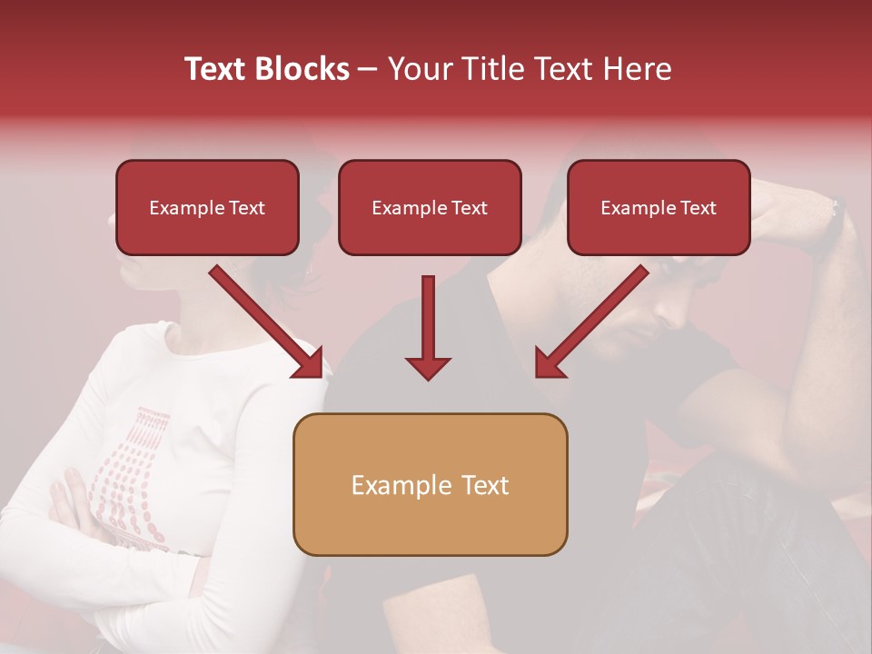 Relationship Difficulties: Young Couple Having A Fight PowerPoint Template