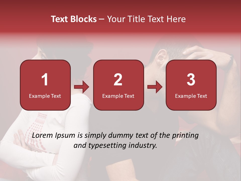 Relationship Difficulties: Young Couple Having A Fight PowerPoint Template