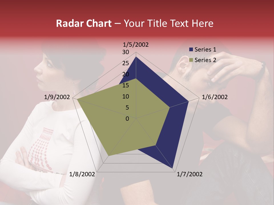 Relationship Difficulties: Young Couple Having A Fight PowerPoint Template
