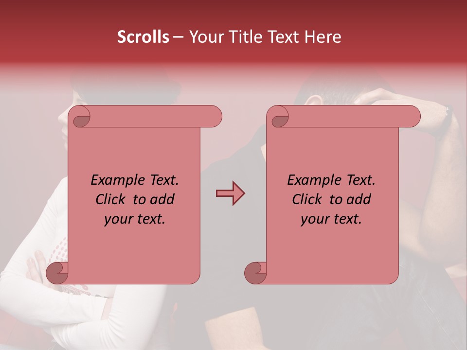 Relationship Difficulties: Young Couple Having A Fight PowerPoint Template