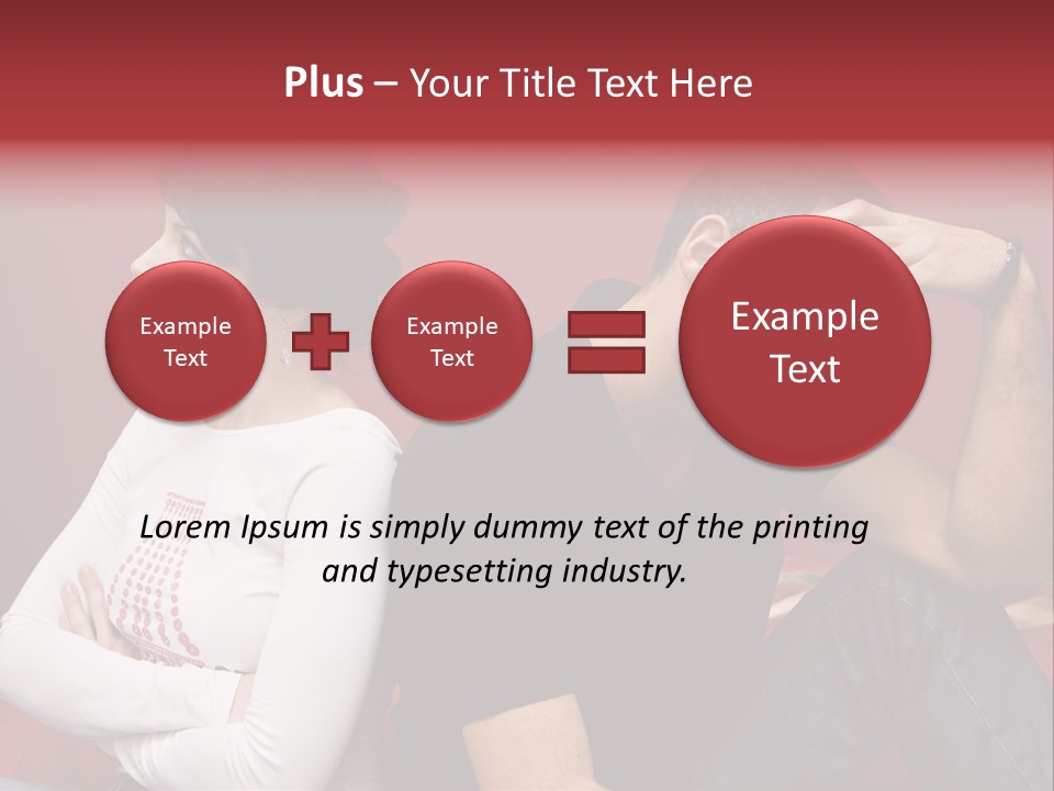 Relationship Difficulties: Young Couple Having A Fight PowerPoint Template