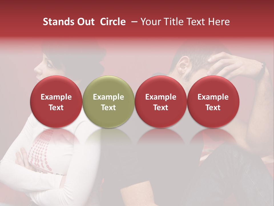 Relationship Difficulties: Young Couple Having A Fight PowerPoint Template