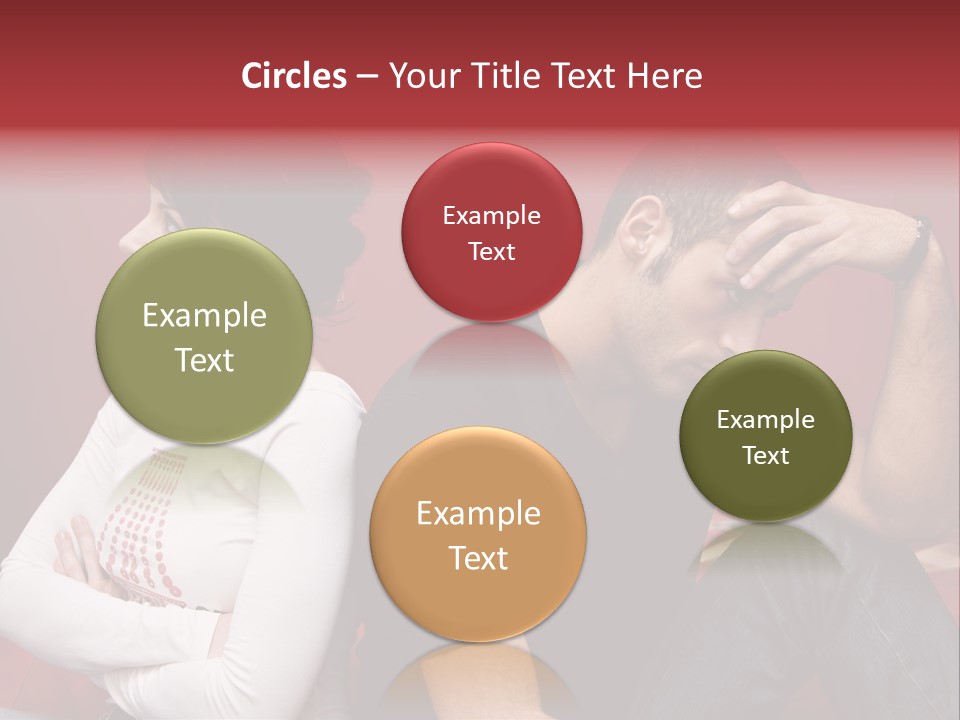 Relationship Difficulties: Young Couple Having A Fight PowerPoint Template