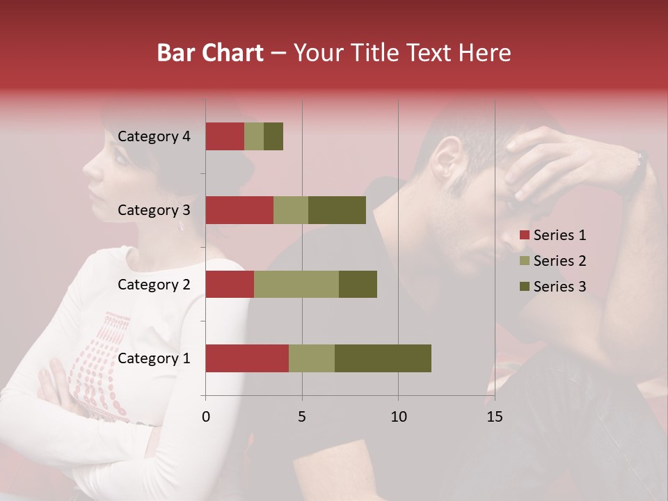 Relationship Difficulties: Young Couple Having A Fight PowerPoint Template