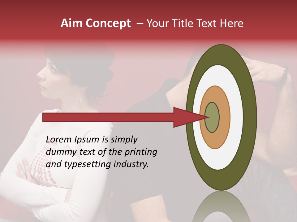 Relationship Difficulties: Young Couple Having A Fight PowerPoint Template