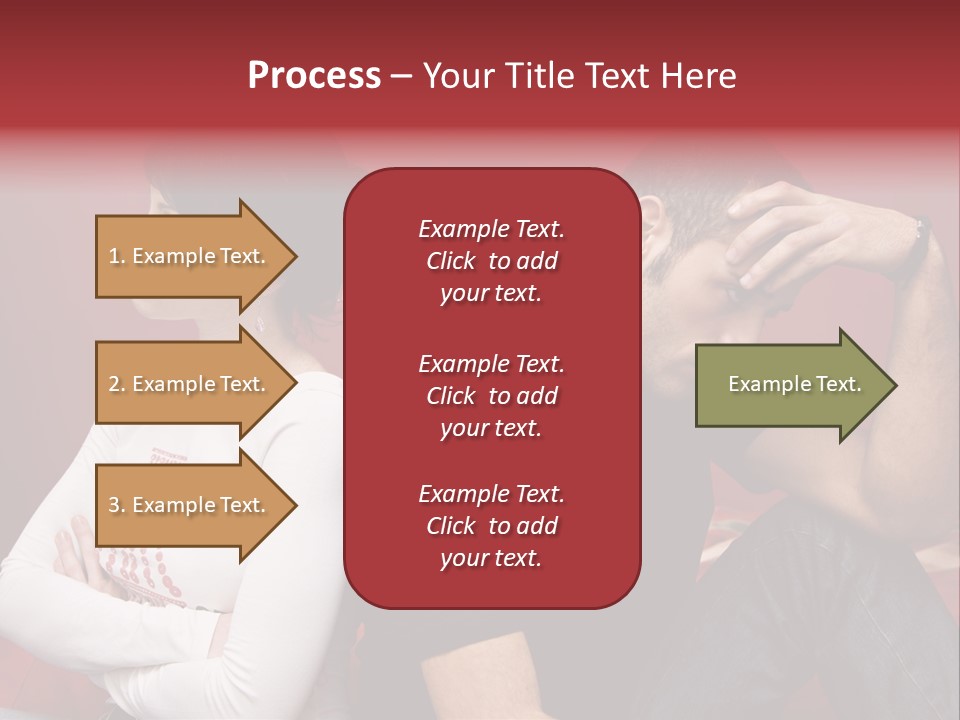 Relationship Difficulties: Young Couple Having A Fight PowerPoint Template