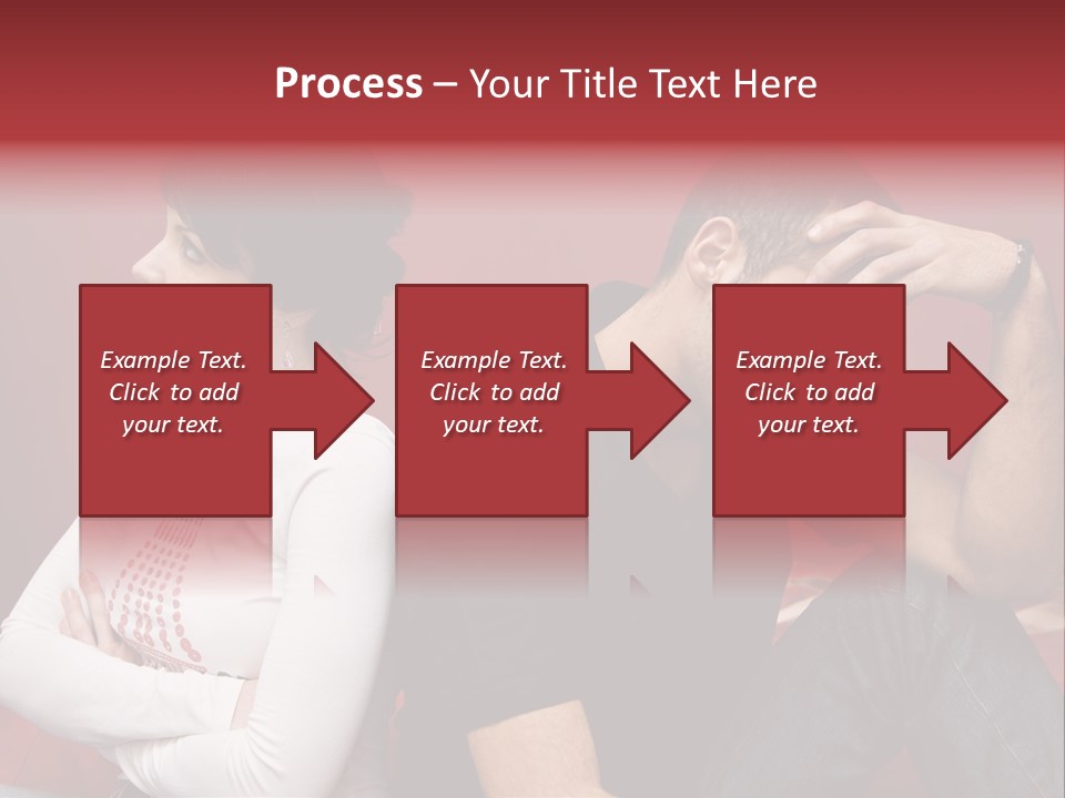 Relationship Difficulties: Young Couple Having A Fight PowerPoint Template