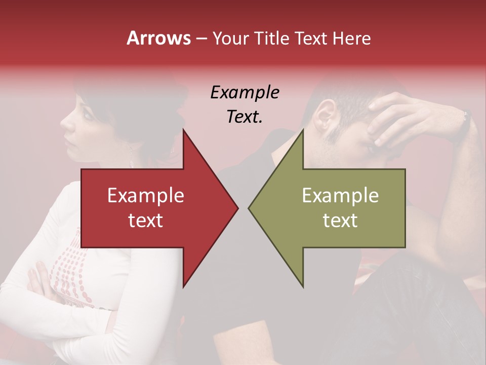 Relationship Difficulties: Young Couple Having A Fight PowerPoint Template