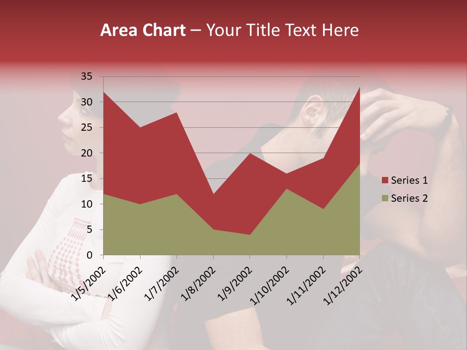 Relationship Difficulties: Young Couple Having A Fight PowerPoint Template