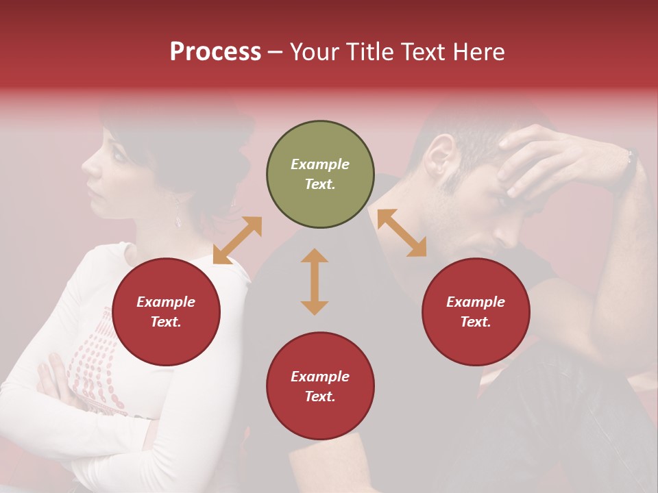 Relationship Difficulties: Young Couple Having A Fight PowerPoint Template