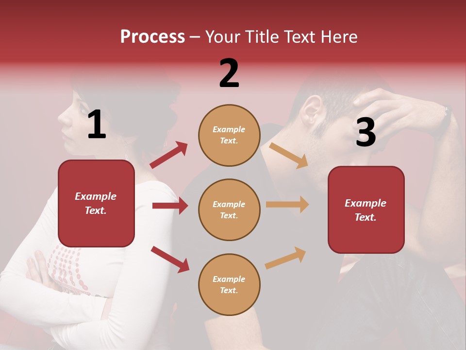 Relationship Difficulties: Young Couple Having A Fight PowerPoint Template