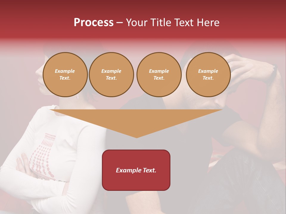 Relationship Difficulties: Young Couple Having A Fight PowerPoint Template