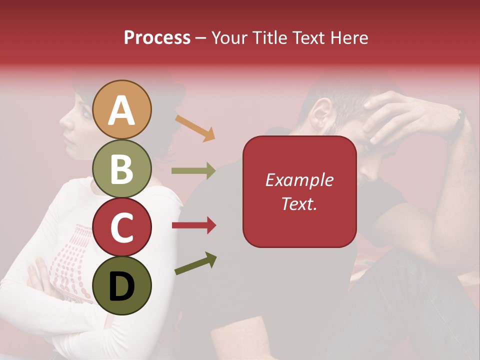 Relationship Difficulties: Young Couple Having A Fight PowerPoint Template