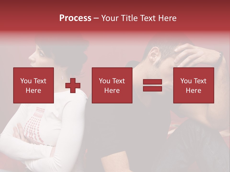 Relationship Difficulties: Young Couple Having A Fight PowerPoint Template