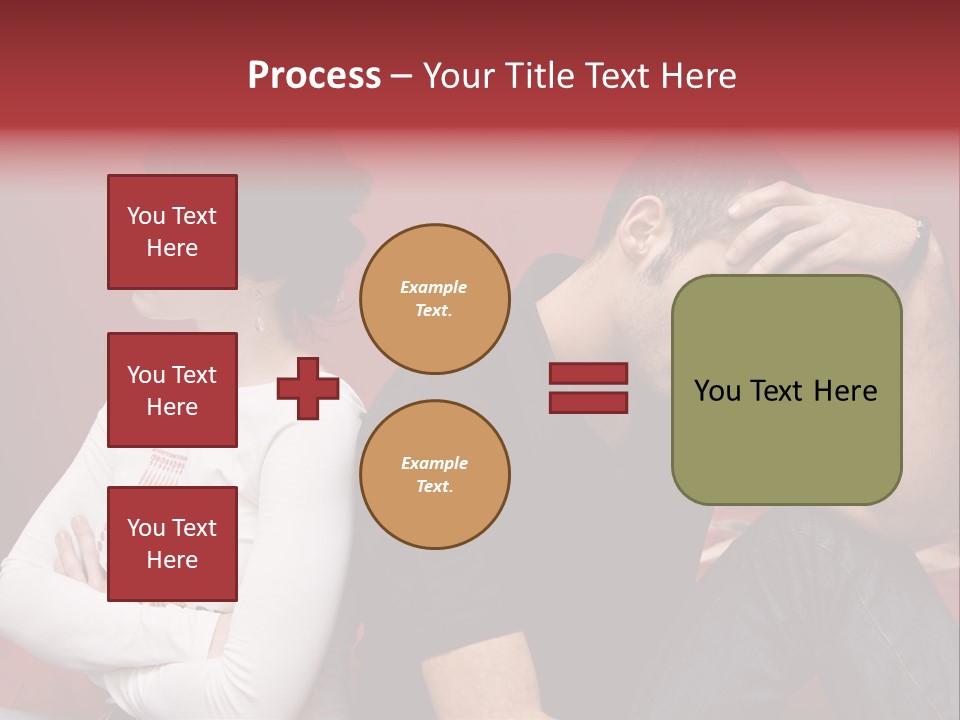 Relationship Difficulties: Young Couple Having A Fight PowerPoint Template