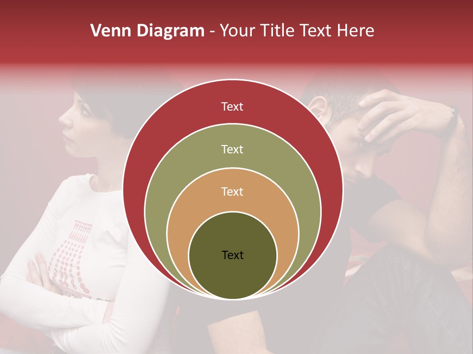 Relationship Difficulties: Young Couple Having A Fight PowerPoint Template