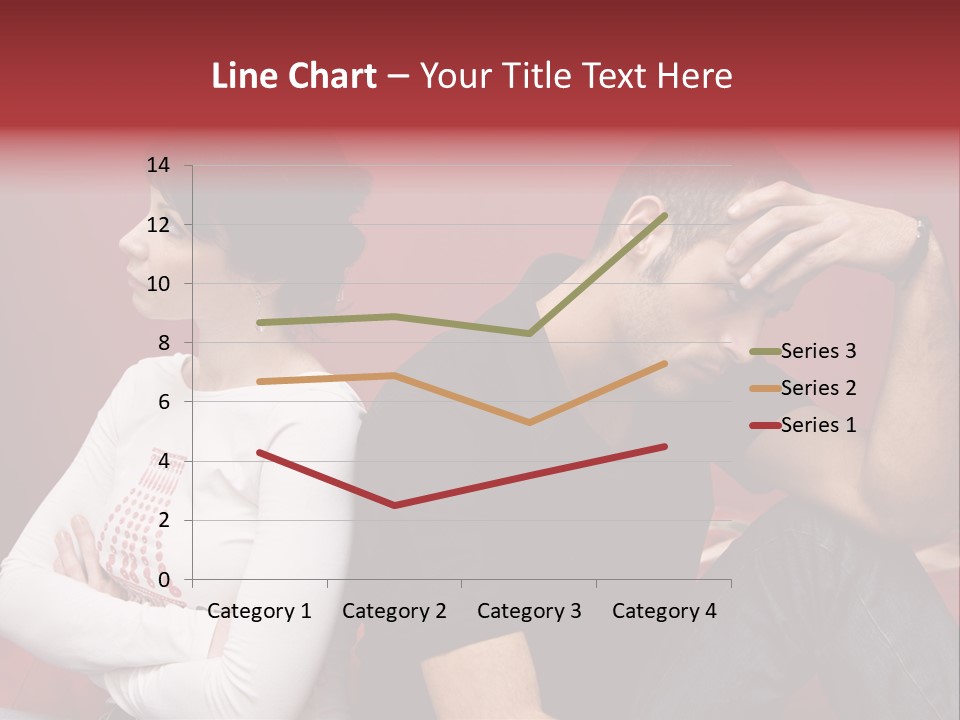 Relationship Difficulties: Young Couple Having A Fight PowerPoint Template