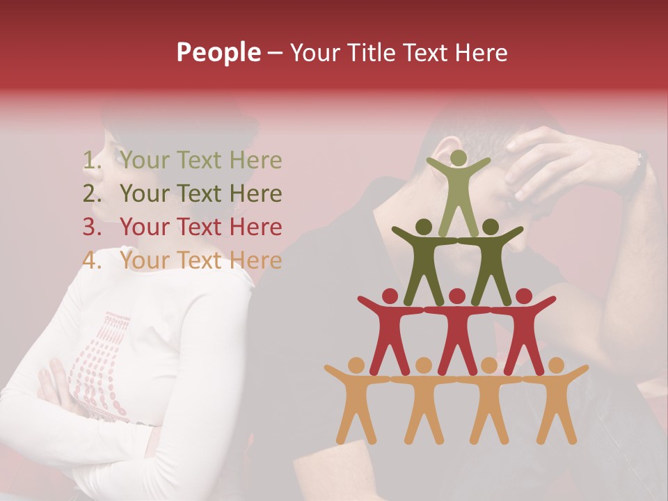 Relationship Difficulties: Young Couple Having A Fight PowerPoint Template