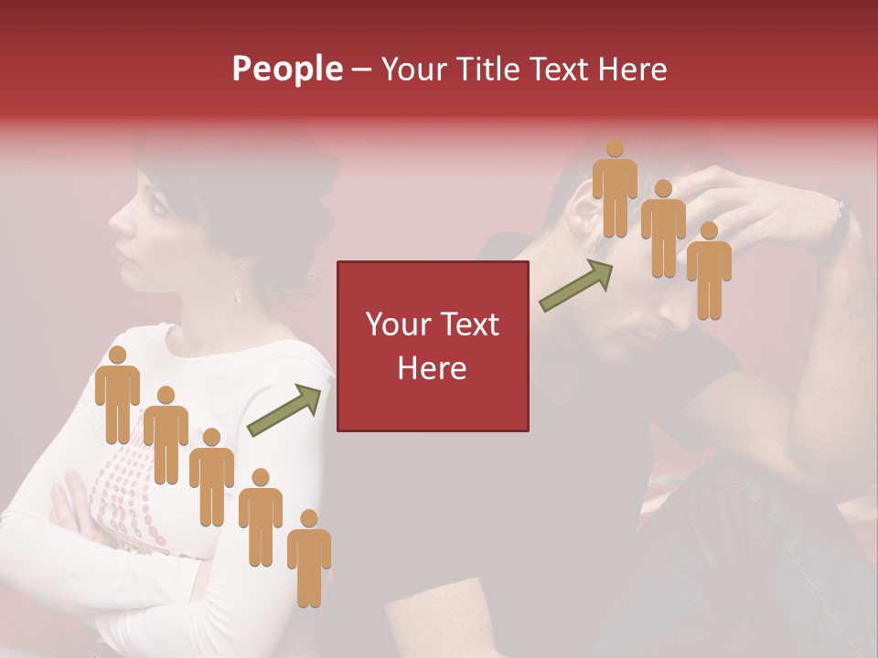 Relationship Difficulties: Young Couple Having A Fight PowerPoint Template