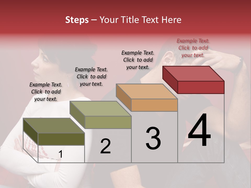 Relationship Difficulties: Young Couple Having A Fight PowerPoint Template