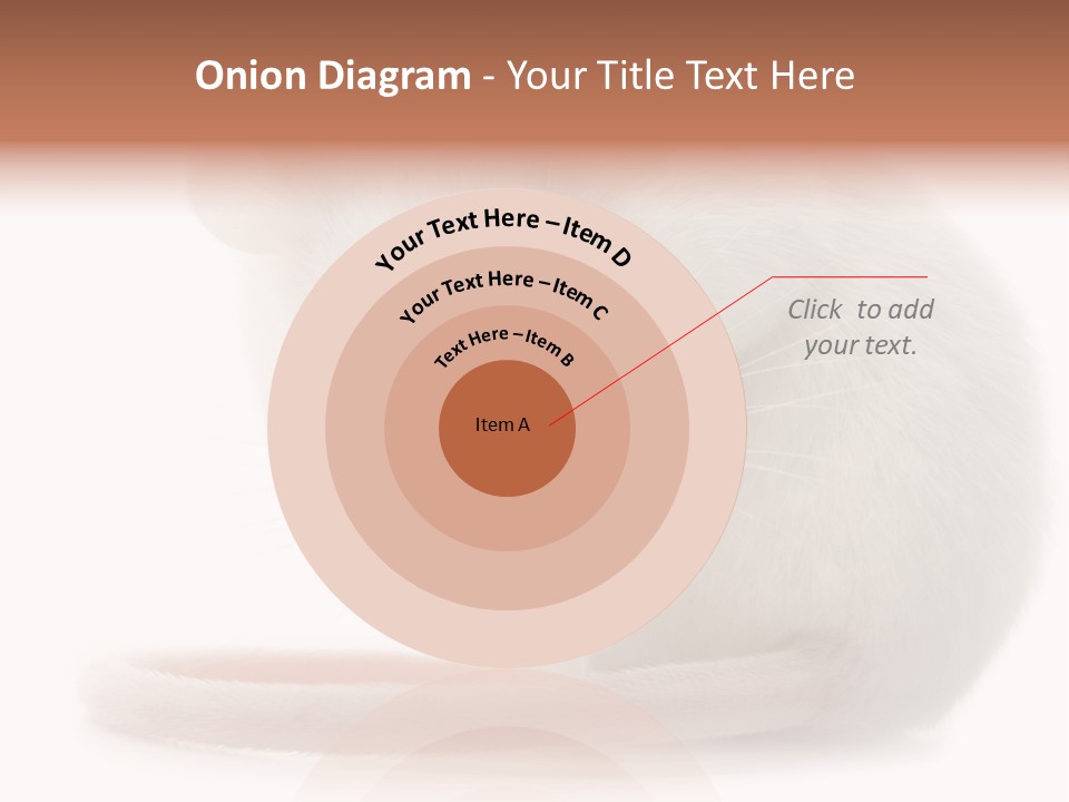 White Mouse In Front Of A White Background PowerPoint Template