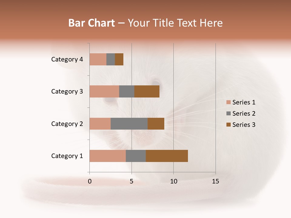 White Mouse In Front Of A White Background PowerPoint Template